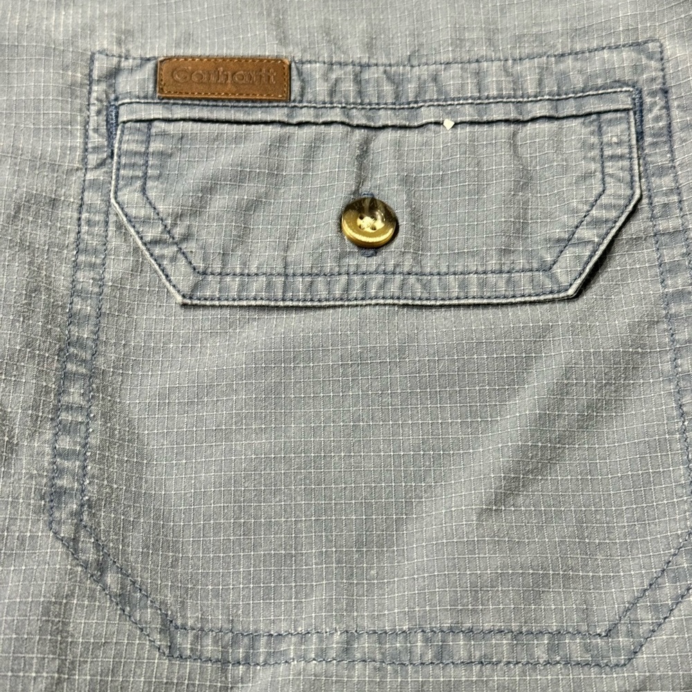 Carhartt men’s medium  short sleeve button down shirt - Picture 2 of 9